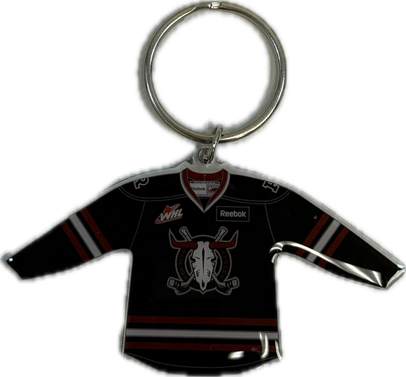 Black Jersey Keychains