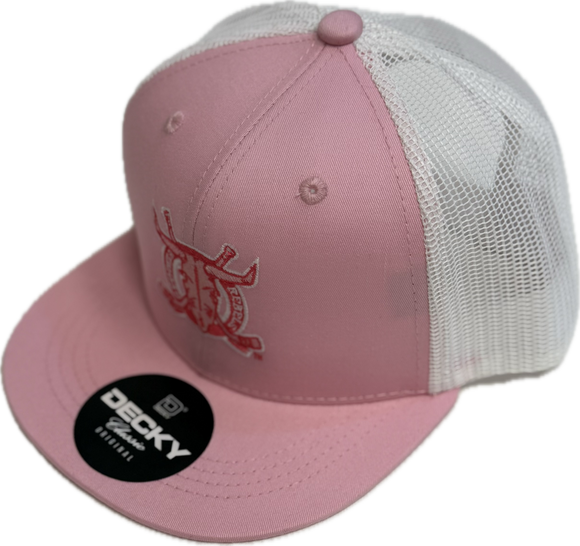 Youth Hat- Pink/White