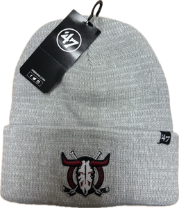 Toque-Cuff Knit Grey
