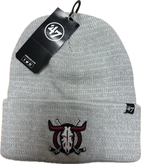 Toque-Cuff Knit Grey