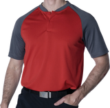 Tracker Sport Polo in Flame Red/Charcoal