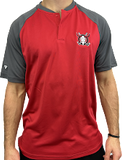 Tracker Sport Polo in Flame Red/Charcoal